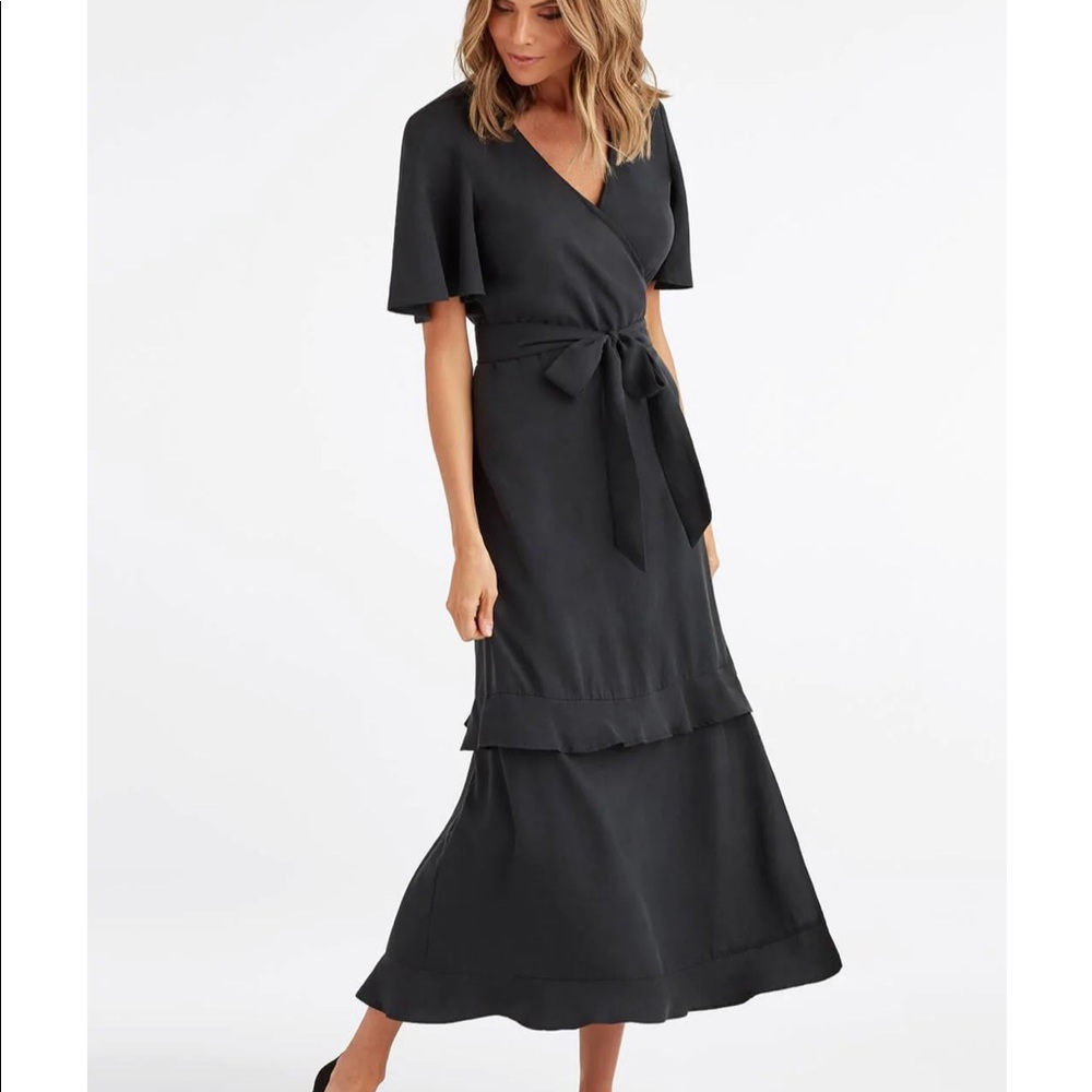 Vetta Tiered Wrap Dress